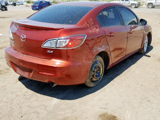 JM1BL1S59A1102987 - 2010 MAZDA 3 S MAROON photo 4