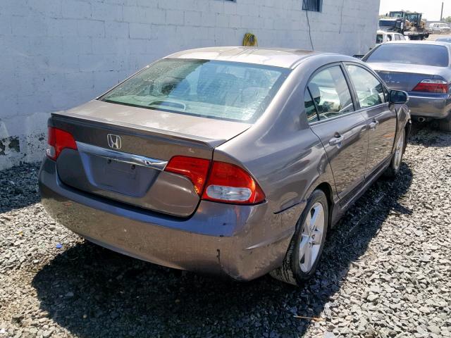 2HGFA16639H511446 - 2009 HONDA CIVIC LX-S رمادي صورة 4