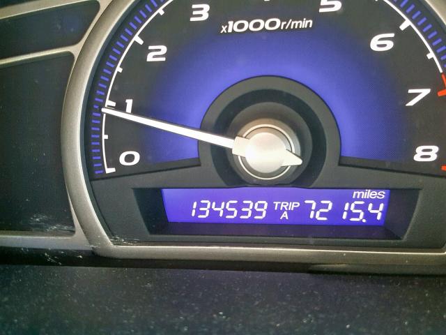 2HGFA16639H511446 - 2009 HONDA CIVIC LX-S رمادي صورة 8