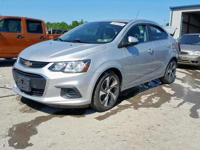 1G1JF5SB7H4127176 - 2017 CHEVROLET SONIC PREM SILVER photo 2