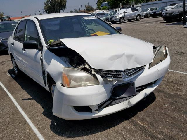 JA3AJ26E46U043983 - 2006 MITSUBISHI LANCER ES WHITE photo 1