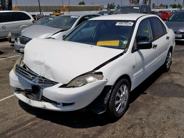 JA3AJ26E46U043983 - 2006 MITSUBISHI LANCER ES WHITE photo 2