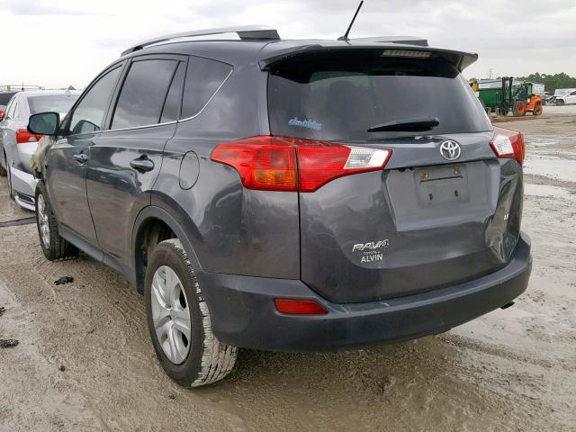 2T3ZFREV0EW085469 - 2014 TOYOTA RAV4 LE GRAY photo 3