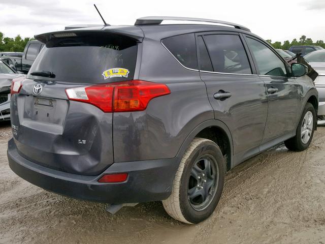 2T3ZFREV0EW085469 - 2014 TOYOTA RAV4 LE GRAY photo 4