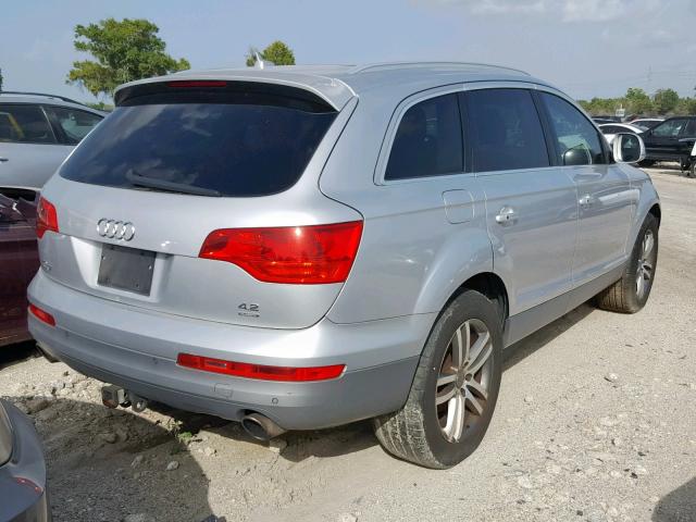 WA1AV74L27D008567 - 2007 AUDI Q7 4.2 QUA SILVER photo 4