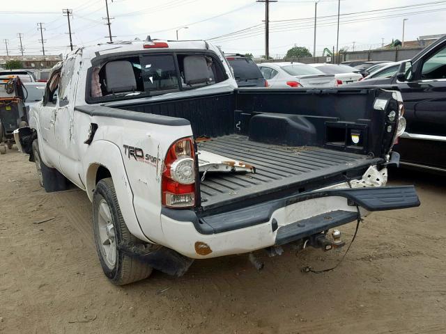 5TFTU4GN1FX070259 - 2015 TOYOTA TACOMA PRE WHITE photo 3