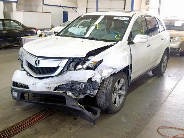 2HNYD2H23BH519920 - 2011 ACURA MDX WHITE photo 2