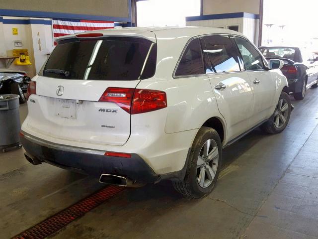 2HNYD2H23BH519920 - 2011 ACURA MDX WHITE photo 4