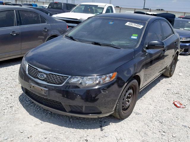 KNAFU4A21C5498526 - 2012 KIA FORTE EX BLACK photo 2