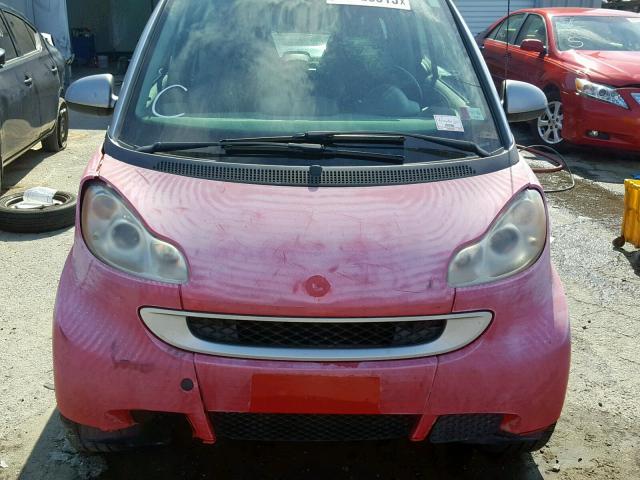 WMEEJ31X49K247072 - 2009 SMART FORTWO PUR RED photo 9