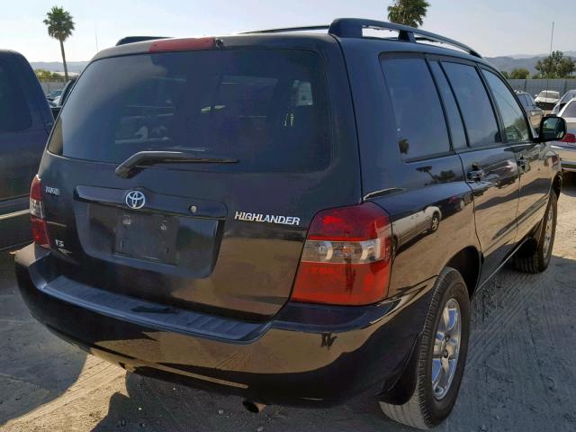 JTEGP21A060118342 - 2006 TOYOTA HIGHLANDER BLACK photo 4