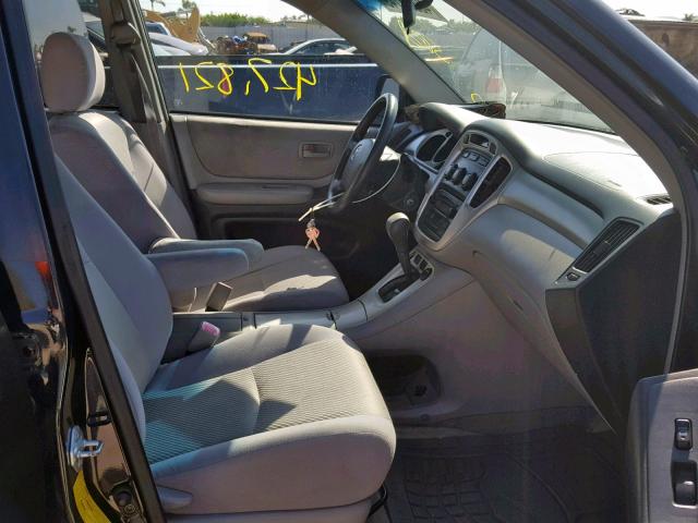 JTEGP21A060118342 - 2006 TOYOTA HIGHLANDER BLACK photo 5