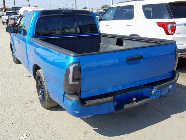 5TETU22N85Z118634 - 2005 TOYOTA TACOMA X-R BLUE photo 3