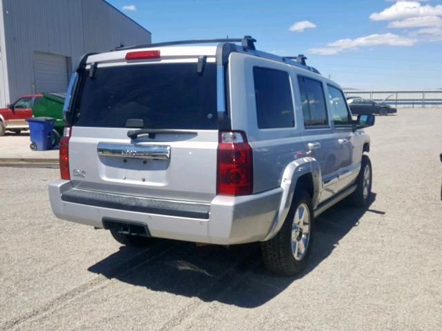 1J8HG58N96C303094 - 2006 JEEP COMMANDER SILVER photo 4