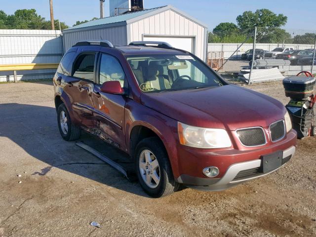 2CKDL63F776052828 - 2007 PONTIAC TORRENT BURGUNDY photo 1