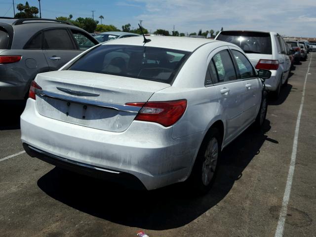 1C3CCBAB0CN202283 - 2012 CHRYSLER 200 LX WHITE photo 4