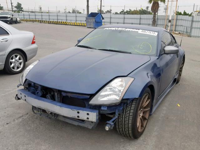 JN1AZ34D64T162926 - 2004 NISSAN 350Z COUPE BLUE photo 2