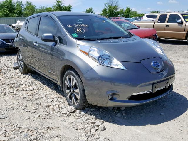 1N4BZ0CP4HC300566 - 2017 NISSAN LEAF S GRAY photo 1