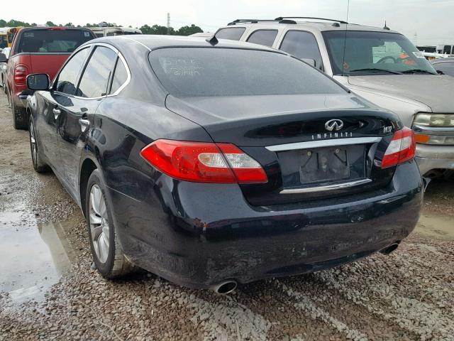 JN1BY1AP9BM321052 - 2011 INFINITI M37 BLACK photo 3