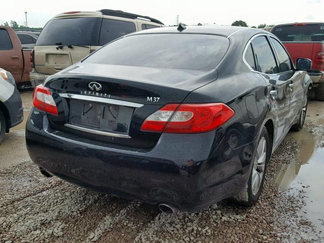 JN1BY1AP9BM321052 - 2011 INFINITI M37 BLACK photo 4