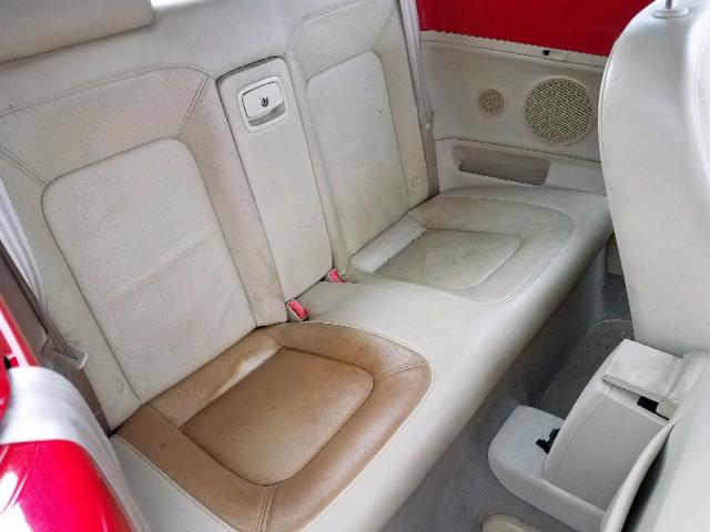 3VWCD31Y75M314771 - 2005 VOLKSWAGEN NEW BEETLE წითელი ფოტო 6