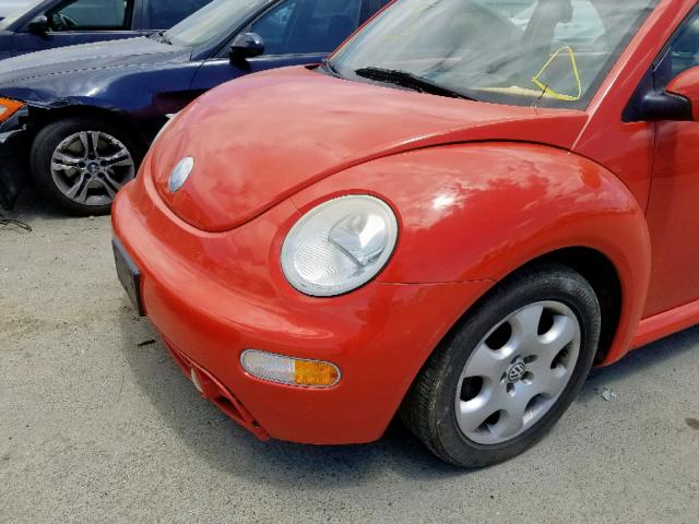 3VWCP21C93M439175 - 2003 VOLKSWAGEN NEW BEETLE Narıncı foto 9