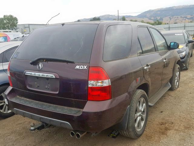 2HNYD18221H509808 - 2001 ACURA MDX RED photo 4