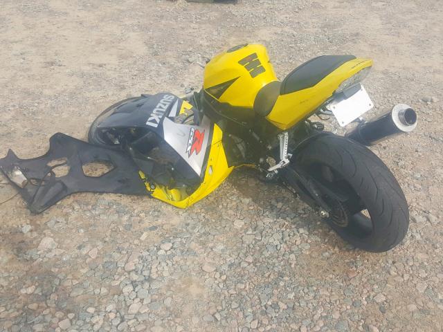 JS1GR7JA552100251 - 2005 SUZUKI GSX-R750 K YELLOW photo 3