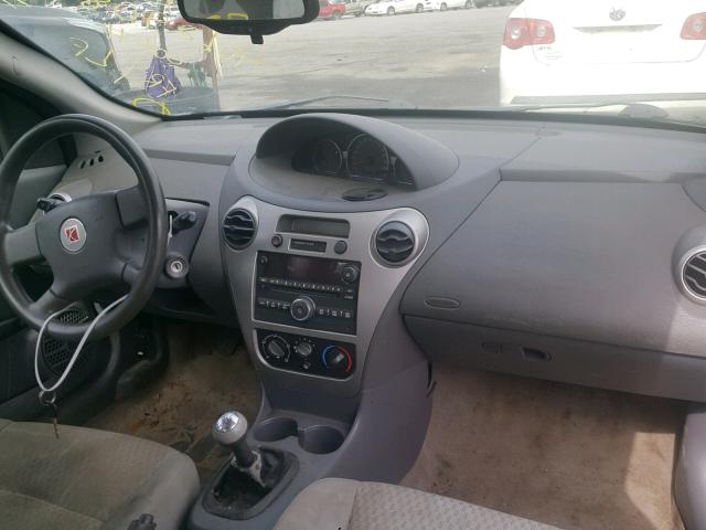 1G8AZ55F07Z128856 - 2007 SATURN ION LEVEL GRAY photo 9