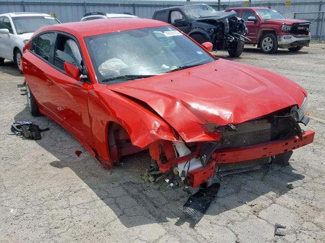 2C3CDXHG1EH141291 - 2014 DODGE CHARGER SX RED photo 1