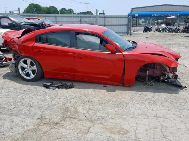 2C3CDXHG1EH141291 - 2014 DODGE CHARGER SX RED photo 9