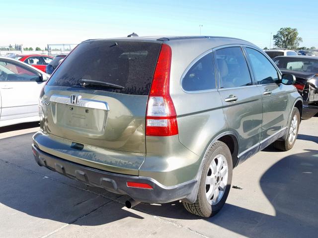 JHLRE48797C037755 - 2007 HONDA CR-V EXL GREEN photo 4