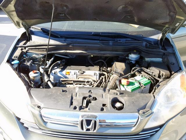 JHLRE48797C037755 - 2007 HONDA CR-V EXL GREEN photo 7