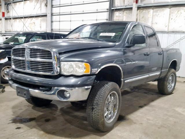 1D7KU28D94J143180 - 2004 DODGE RAM 2500 S GRAY photo 2