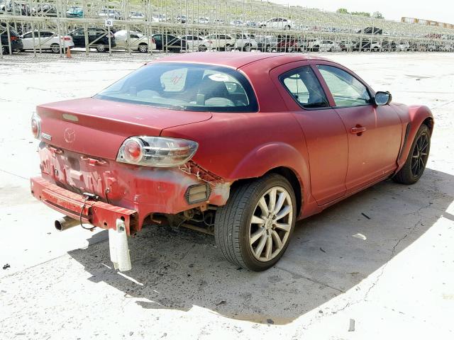 JM1FE173840107708 - 2004 MAZDA RX8 RED photo 4