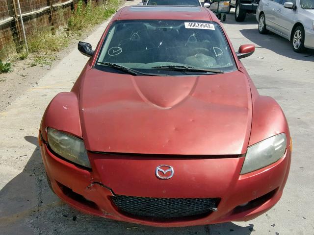 JM1FE173840107708 - 2004 MAZDA RX8 RED photo 9