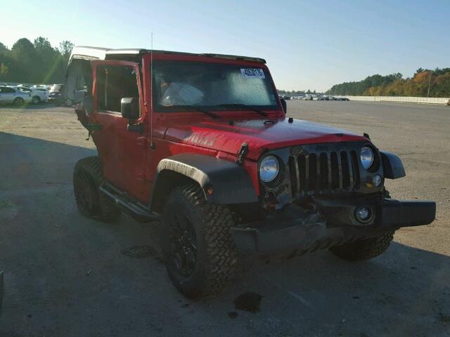 1C4AJWAG3FL770040 - 2015 JEEP WRANGLER S RED photo 1