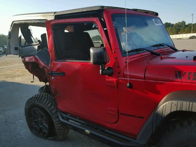 1C4AJWAG3FL770040 - 2015 JEEP WRANGLER S RED photo 10