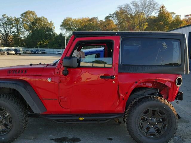 1C4AJWAG3FL770040 - 2015 JEEP WRANGLER S RED photo 9