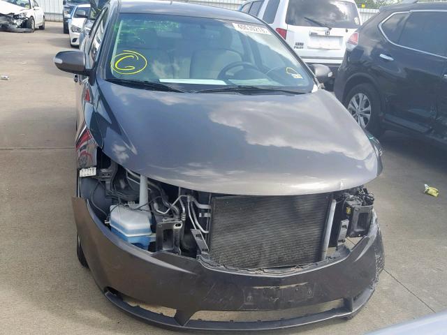 KNAFU4A24A5865478 - 2010 KIA FORTE EX GRAY photo 9