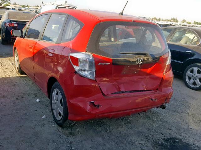 JHMGE8H34DC054191 - 2013 HONDA FIT RED photo 3