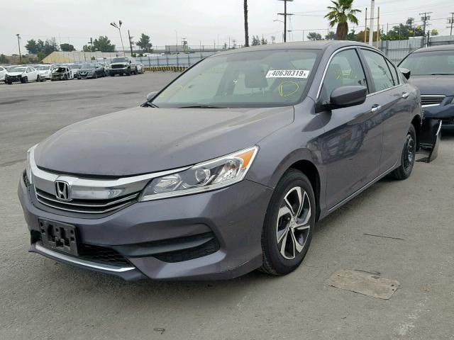 1HGCR2F38HA165737 - 2017 HONDA ACCORD LX GRAY photo 2