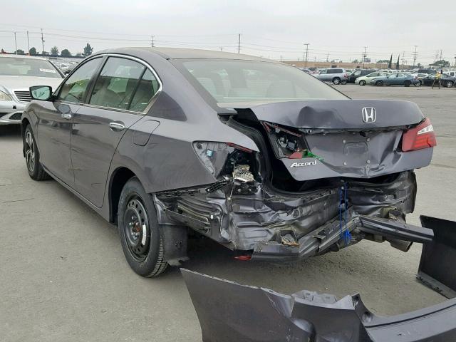 1HGCR2F38HA165737 - 2017 HONDA ACCORD LX GRAY photo 3