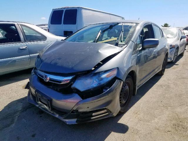 JHMZE2H35ES000878 - 2014 HONDA INSIGHT GRAY photo 2