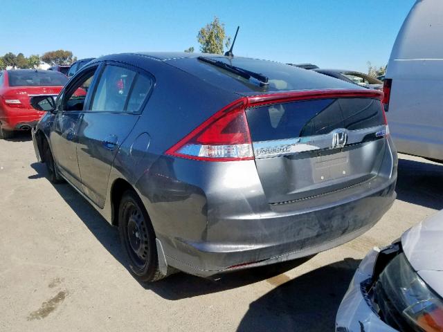 JHMZE2H35ES000878 - 2014 HONDA INSIGHT GRAY photo 3