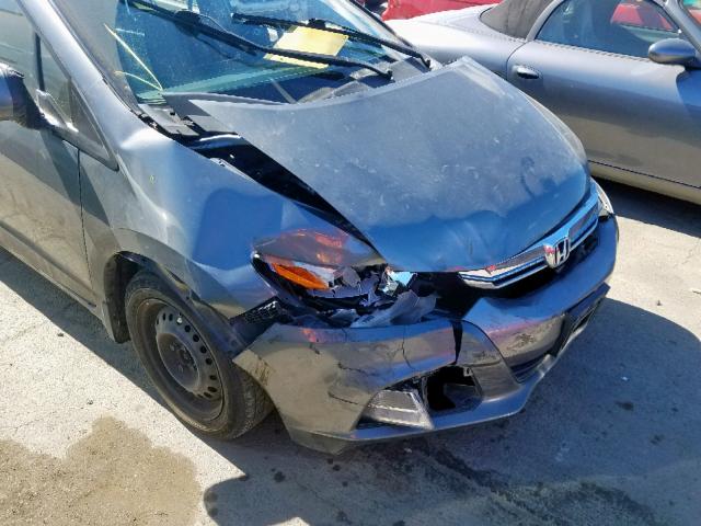 JHMZE2H35ES000878 - 2014 HONDA INSIGHT GRAY photo 9