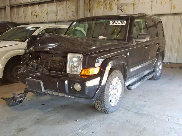 1J8HG58227C503936 - 2007 JEEP COMMANDER BLACK photo 2