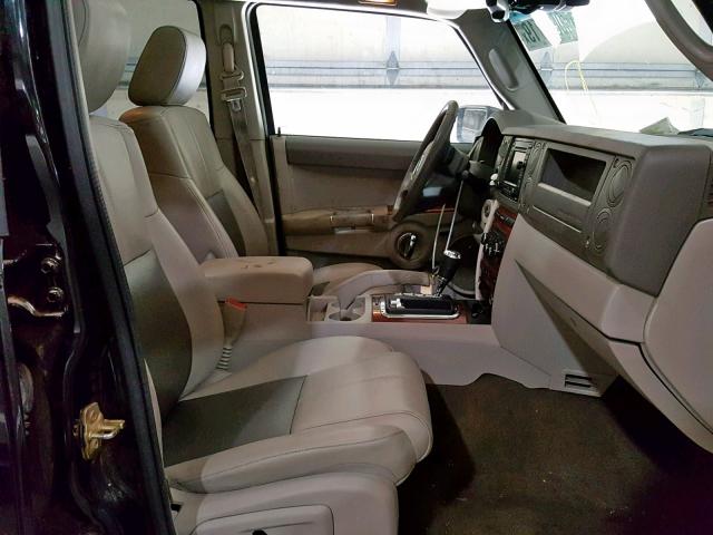 1J8HG58227C503936 - 2007 JEEP COMMANDER BLACK photo 5