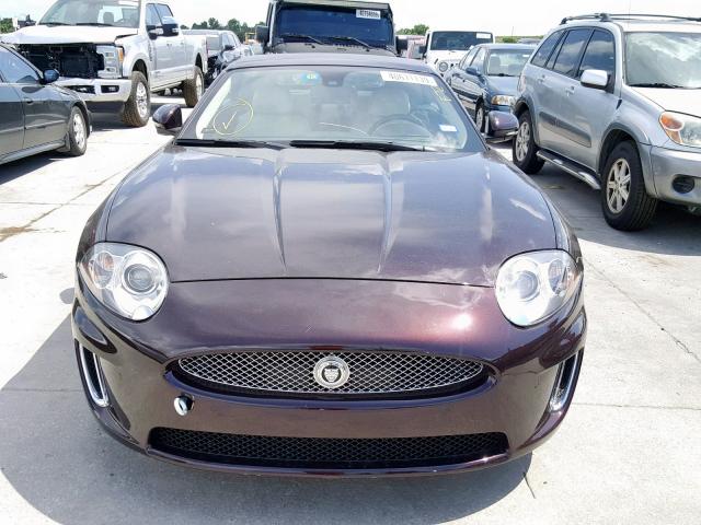 SAJWA4GBXBLB40388 - 2011 JAGUAR XK MAROON photo 9