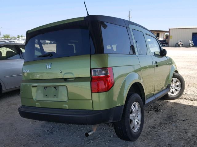 5J6YH18716L008130 - 2006 HONDA ELEMENT EX GREEN photo 4